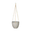 LH Home Classic Small Hanging Pot - Cement Grey