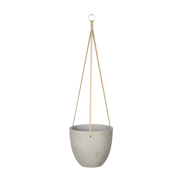 LH Home Classic Small Hanging Pot - Cement Grey