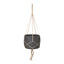 LH Home Craft Hanging Pot With Netting - Charcoal Grey