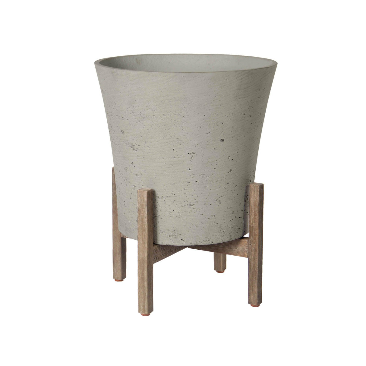 LH Home Patio Tapered Large Standing Pot - Cement Grey