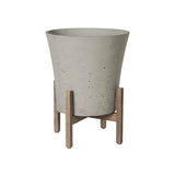 LH Home Patio Tapered Medium Standing Pot - Cement Grey