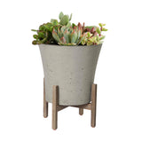 LH Home Patio Tapered Medium Standing Pot - Cement Grey