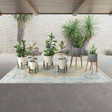 LH Home Patio Tapered Medium Standing Pot - Cement Grey