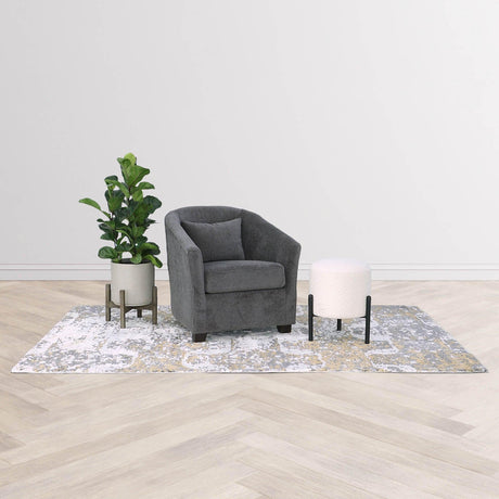 LH Home Patio Round Large Standing Pot - Cement Grey