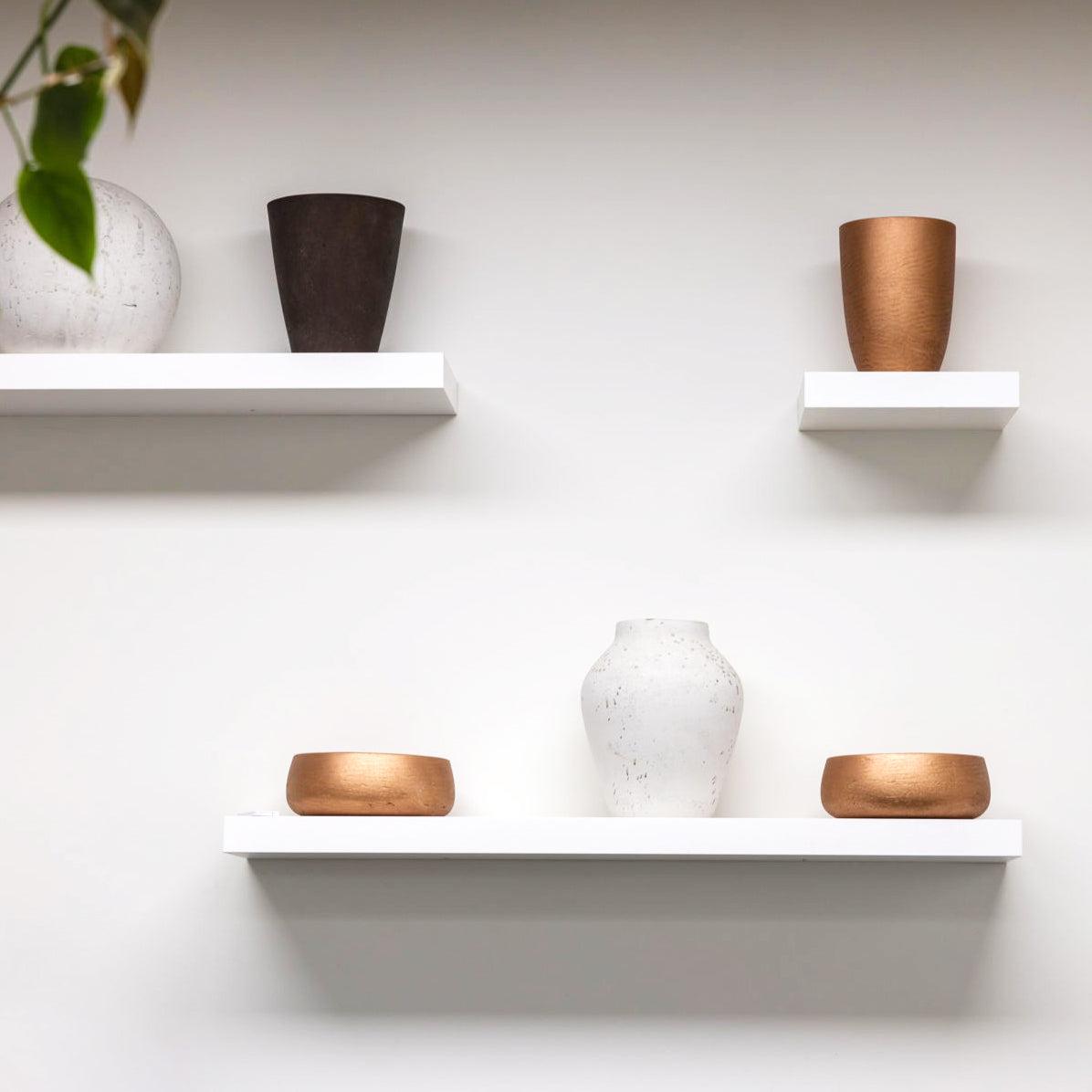 LH Home Mineral Small Tapered Vase - Metallic Bronze