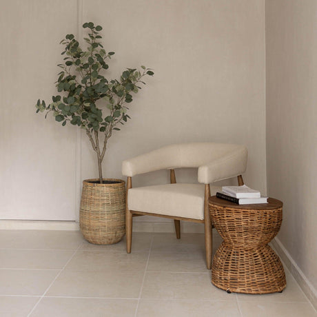 LH Home Bamboo Indoor Basket Pot - Natural