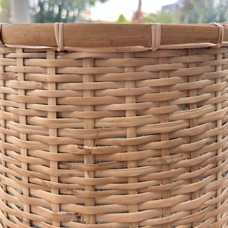 LH Home Bamboo Indoor Basket Pot - Natural