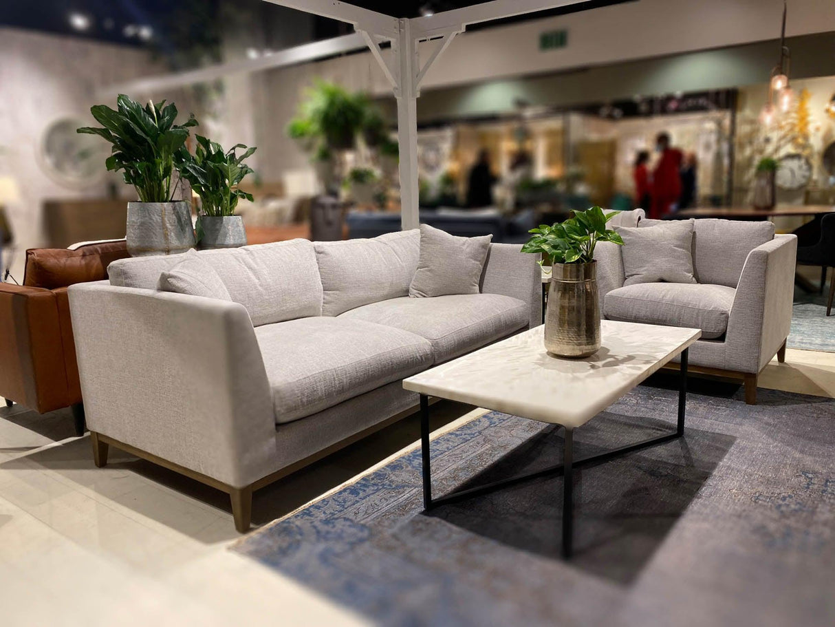 LH Home Harmony Sofa - Woven Tweed Neutral