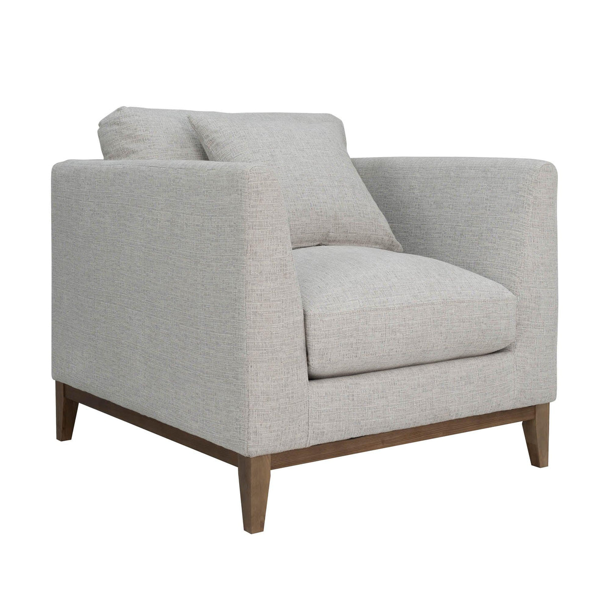 LH Home Harmony Club Chair - Woven Tweed Neutral