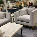 LH Home Harmony Club Chair - Woven Tweed Neutral