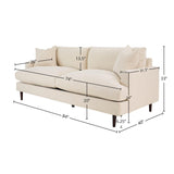 LH Home Martha Sofa - Beach Alabaster