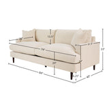 LH Home Martha Sofa - Beach Alabaster