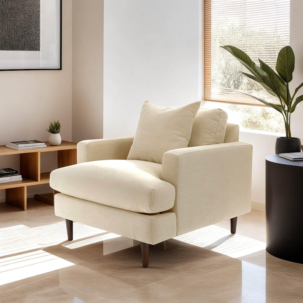 LH Home Martha Club Chair - Beach Alabaster