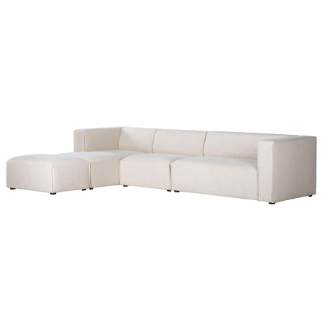 LH Home Premium Left Modular Sectional w/ Ottoman