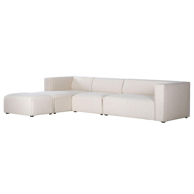 LH Home Premium Left Modular Sectional w/ Ottoman