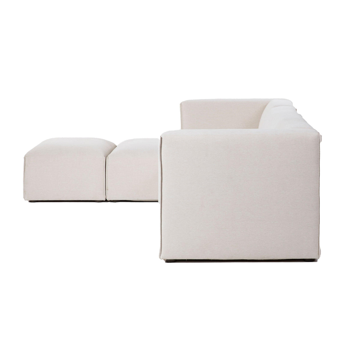 LH Home Premium Left Modular Sectional w/ Ottoman