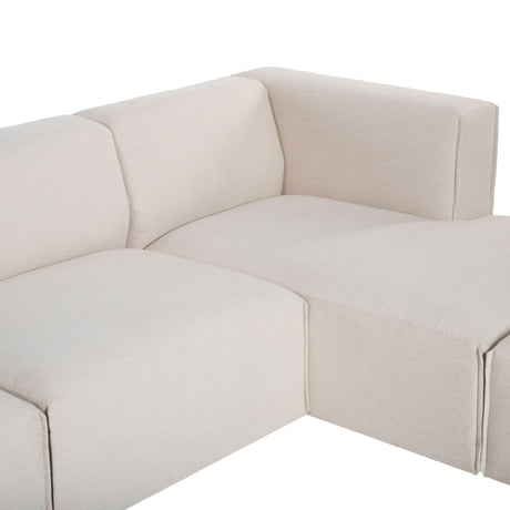 LH Home Premium Left Modular Sectional w/ Ottoman