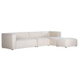 LH Home Premium Right Modular Sectional w/ Ottoman