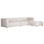 LH Home Premium Right Modular Sectional w/ Ottoman