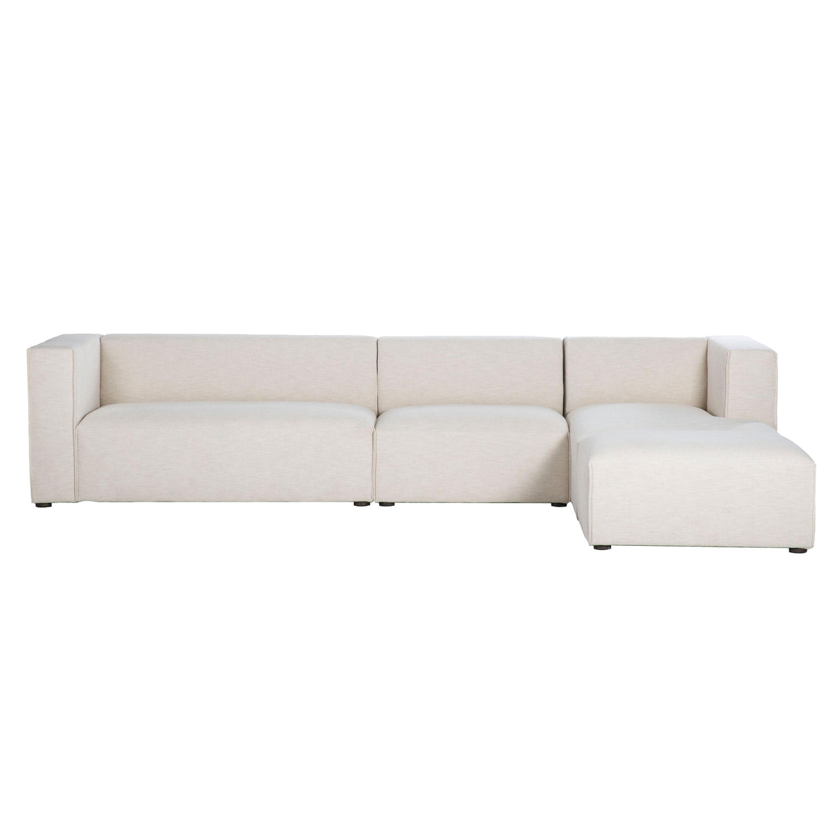 LH Home Premium Right Modular Sectional w/ Ottoman