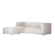 LH Home Premium Small Left Modular Sectional w/ Ottoman