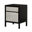 LH Home Rattan Filing Cabinet - Ebony