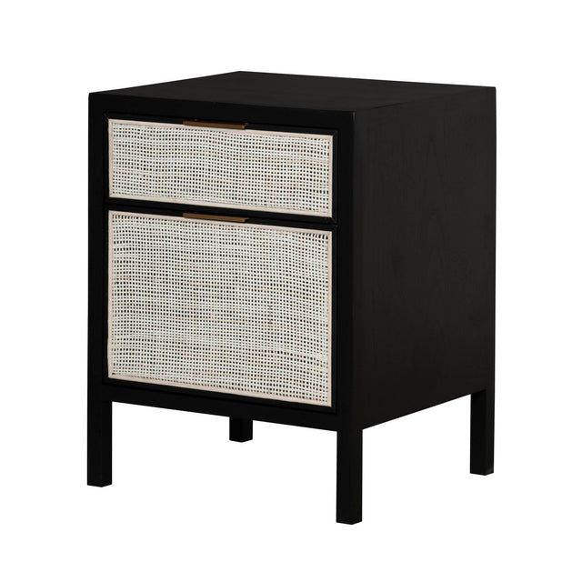 LH Home Rattan Filing Cabinet - Ebony