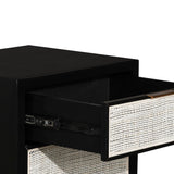 LH Home Rattan Filing Cabinet - Ebony