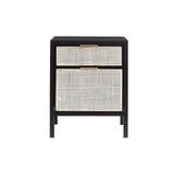 LH Home Rattan Filing Cabinet - Ebony