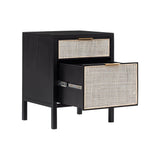 LH Home Rattan Filing Cabinet - Ebony