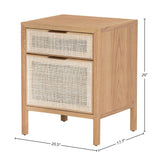 LH Home Rattan Filing Cabinet - Natural