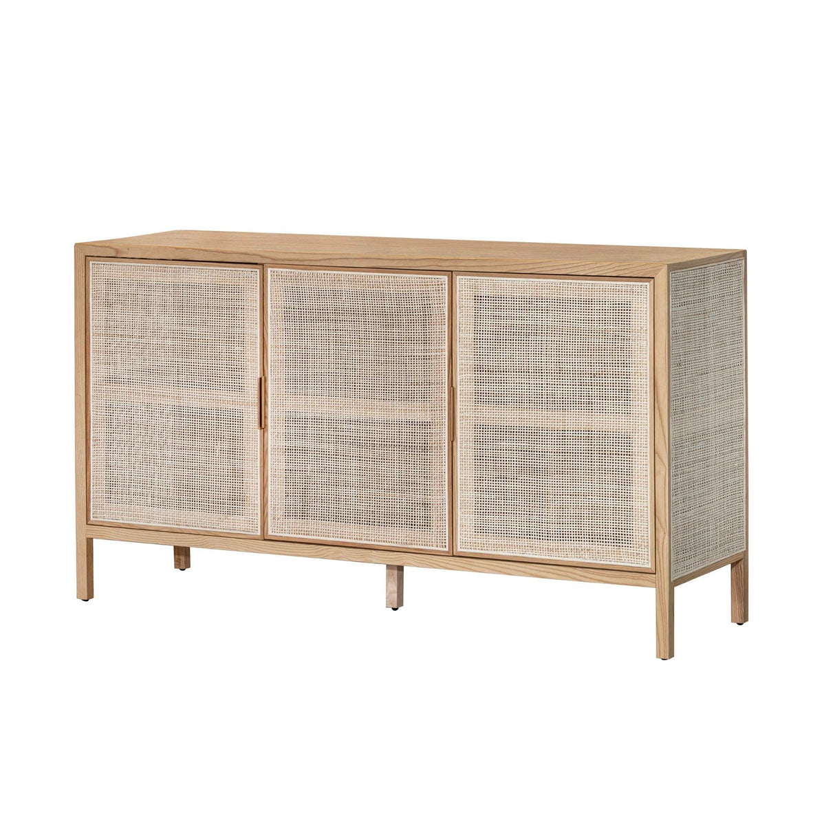 LH Home Rattan 3 Door Sideboard - Natural