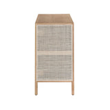 LH Home Rattan 3 Door Sideboard - Natural