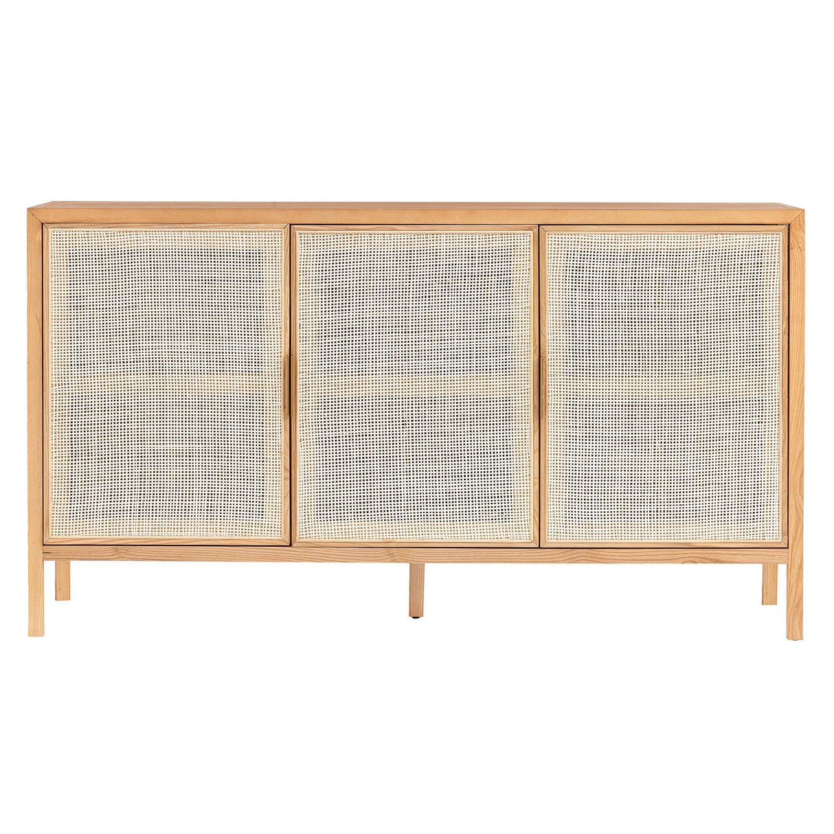 LH Home Rattan 3 Door Sideboard - Natural
