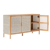 LH Home Rattan 3 Door Sideboard - Natural