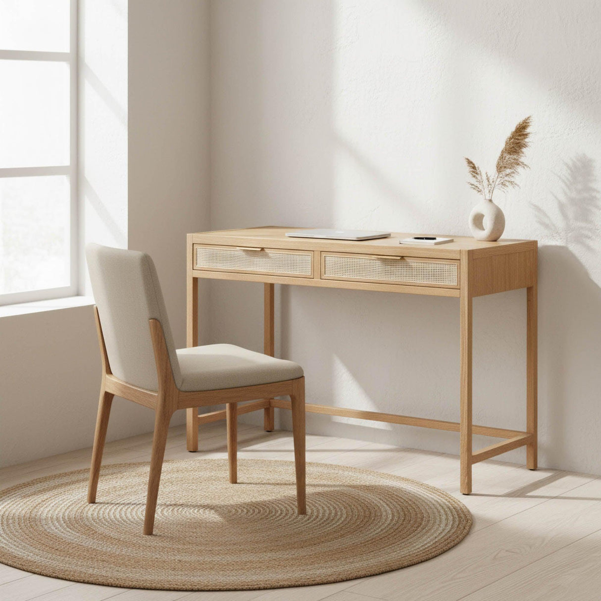 LH Home Rattan Desk - Natural