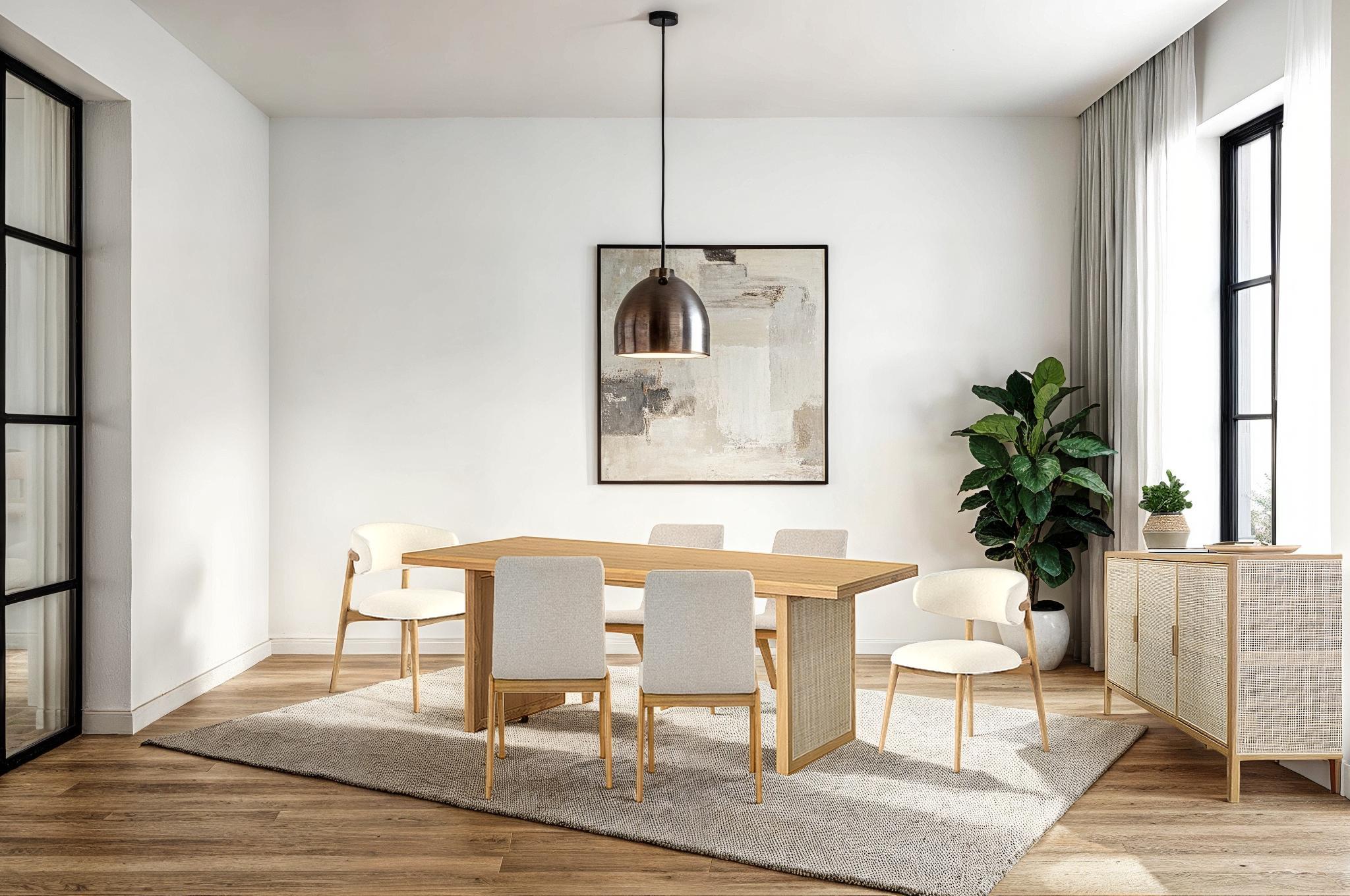 LH Home Rattan Dining Table
