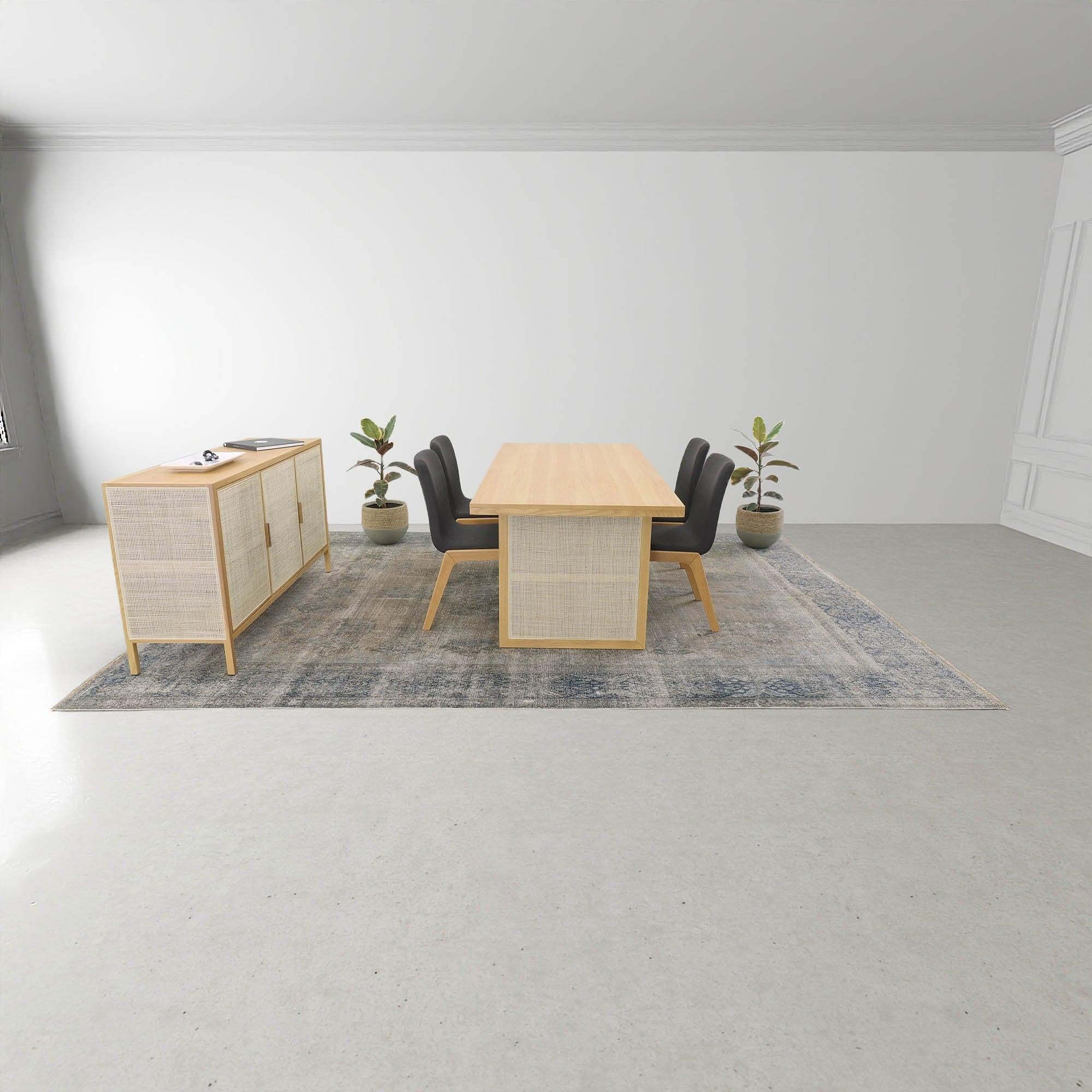 LH Home Rattan Dining Table - Thumbnail 3