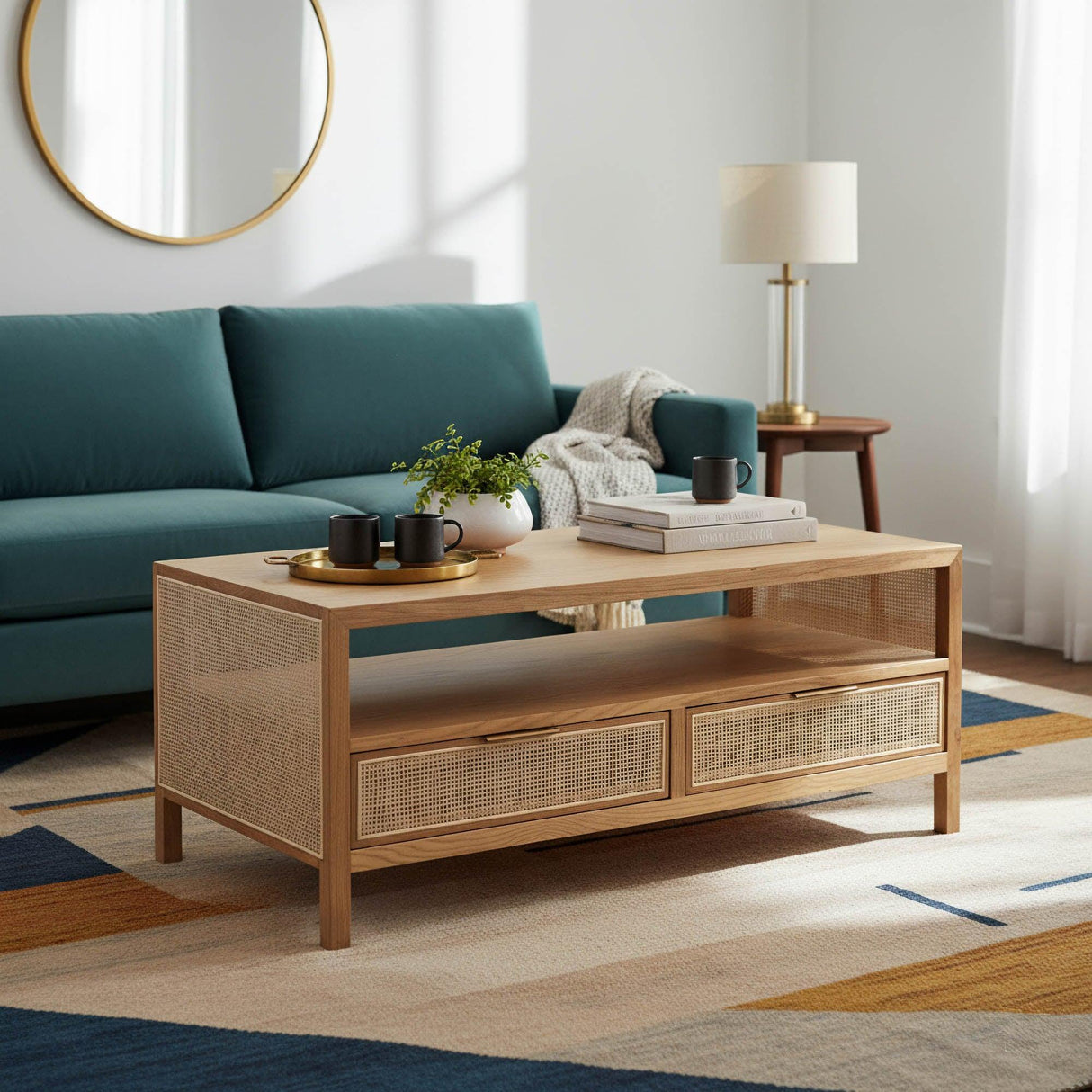 LH Home Rattan Coffee Table - Natural
