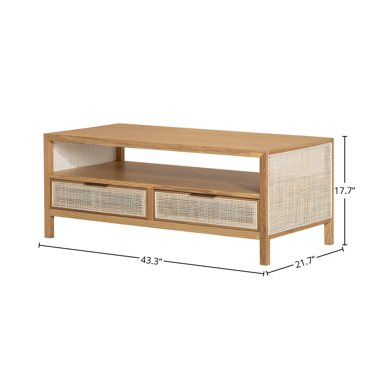 LH Home Rattan Coffee Table - Natural