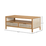 LH Home Rattan Coffee Table - Natural