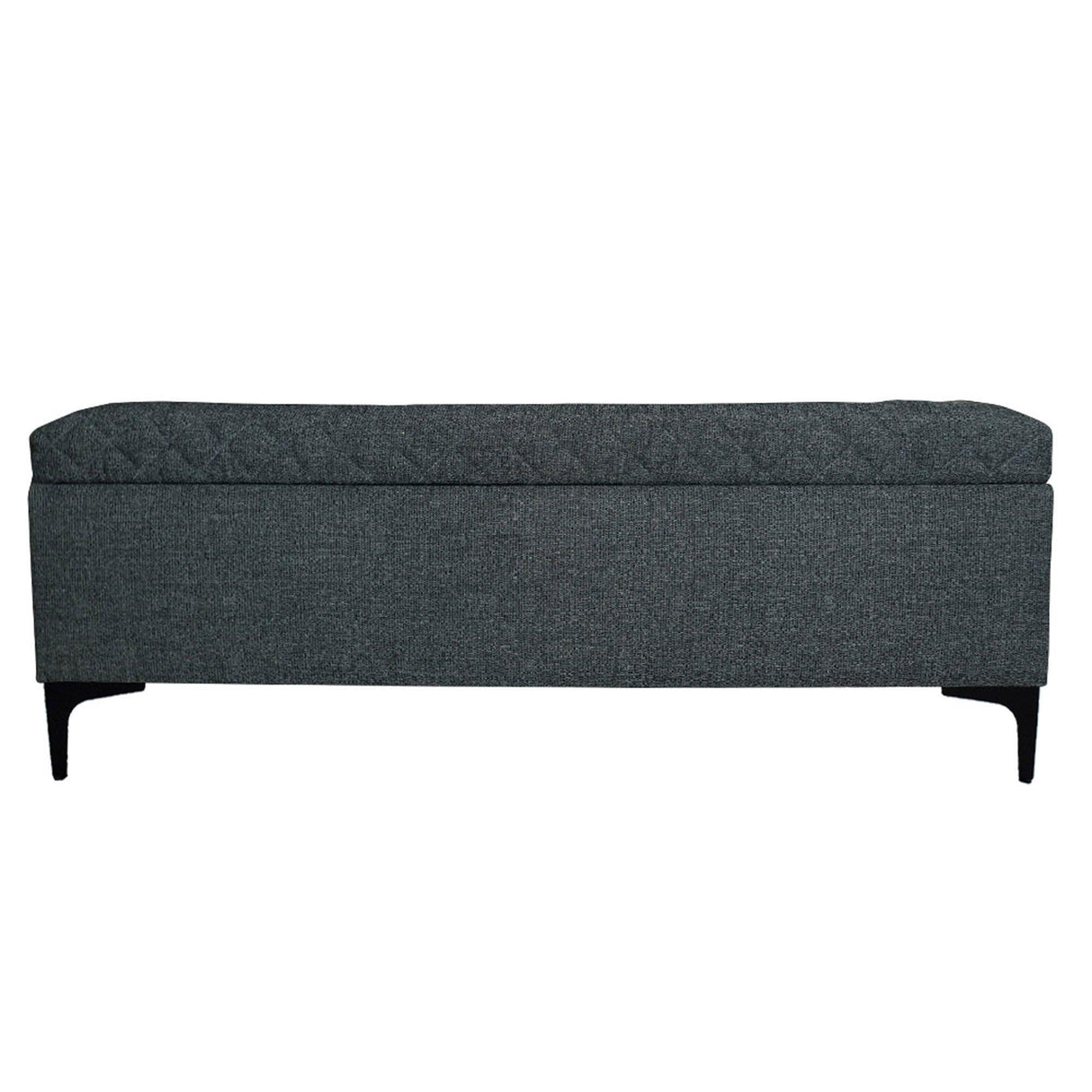 LH Home Reece Storage Bench - Charcoal Grey