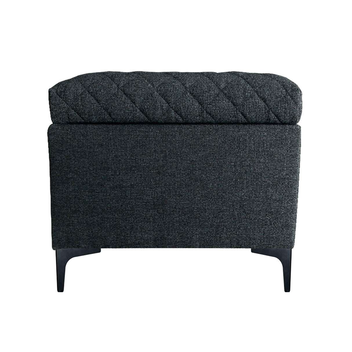 LH Home Reece Storage Bench - Charcoal Grey