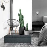 LH Home Reece Storage Bench - Charcoal Grey