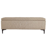 LH Home Reece Storage Bench - Tan