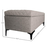 LH Home Reece Storage Bench - Tan