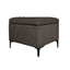LH Home Reece Storage Ottoman - Medium Brown
