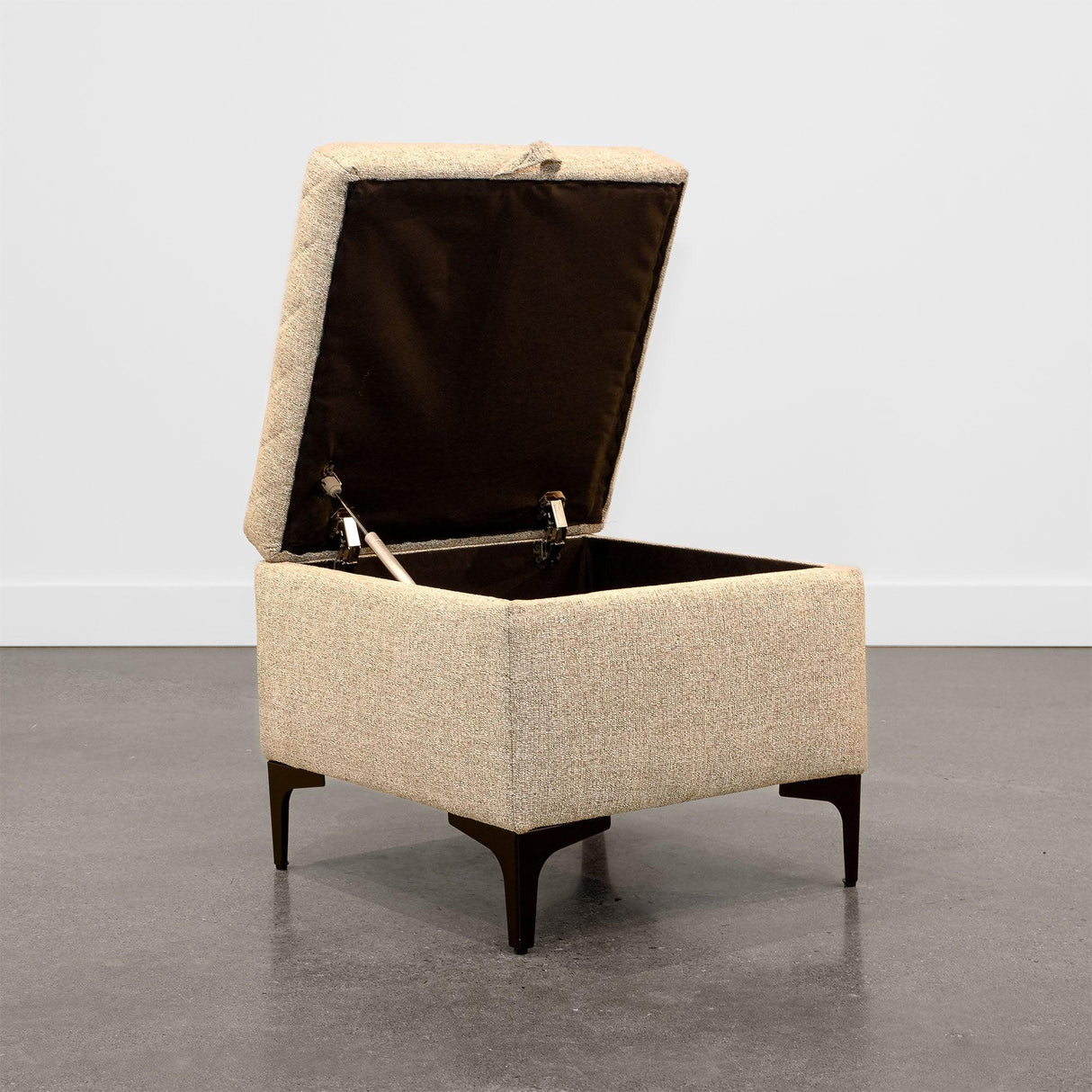 LH Home Reece Storage Ottoman - Tan