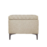 LH Home Reece Storage Ottoman - Tan