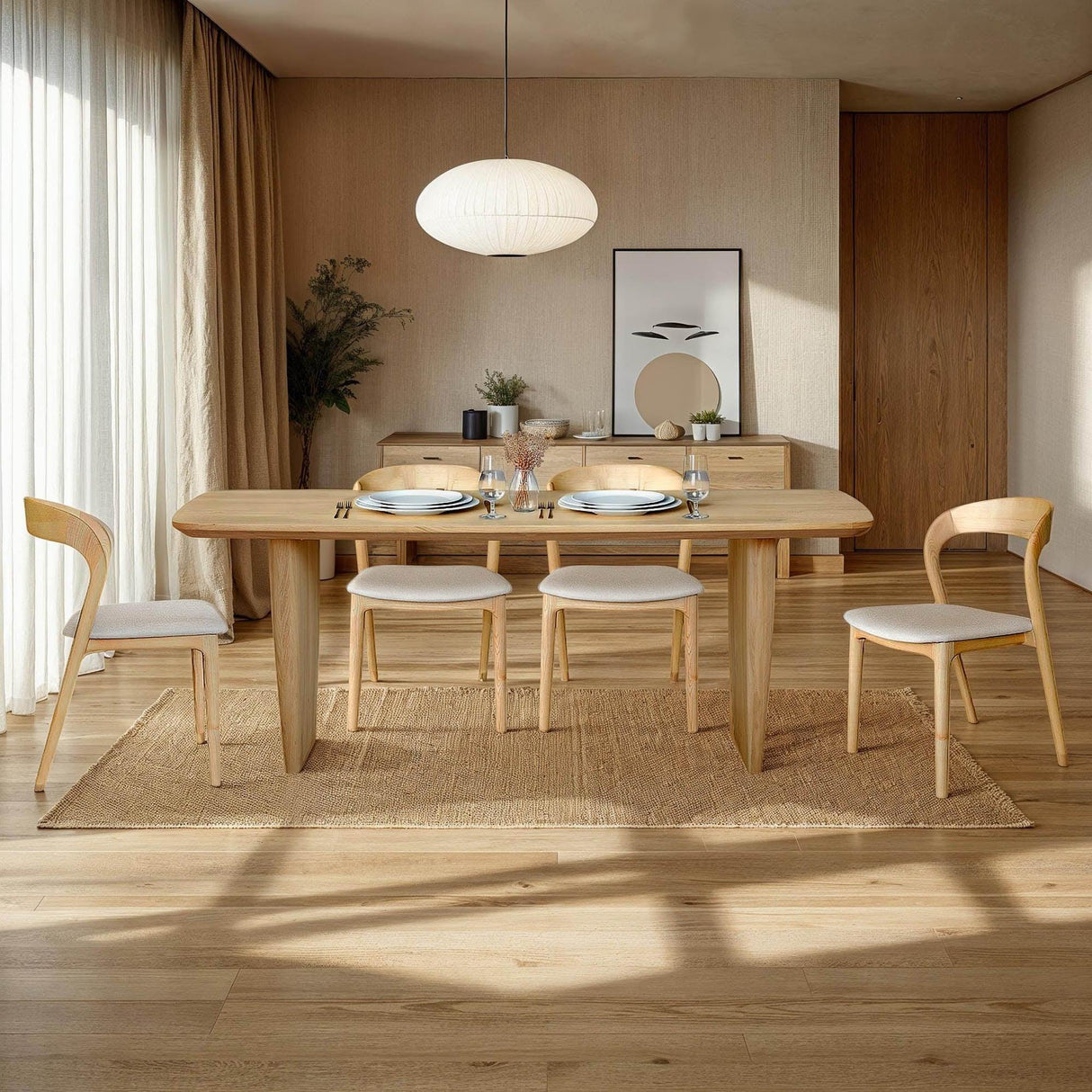LH Home Rotondo Dining Chair - Natural